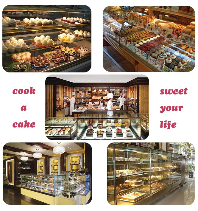 Cheap Price Floor Standing Cake Showcase/Display Freezer Bread Cabinet