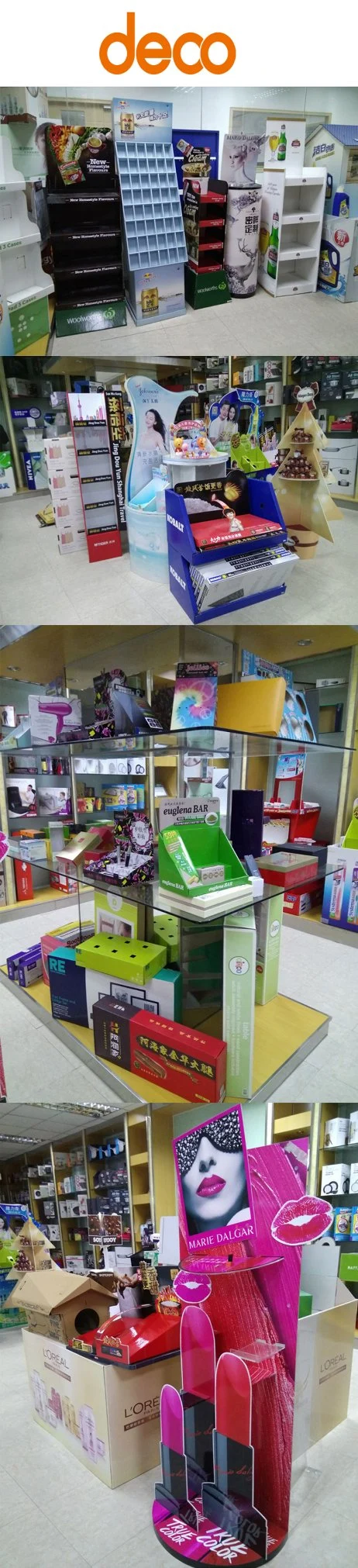 Model Customization Insertable Display Personalization of The Model Exhibitor Display Counter Box