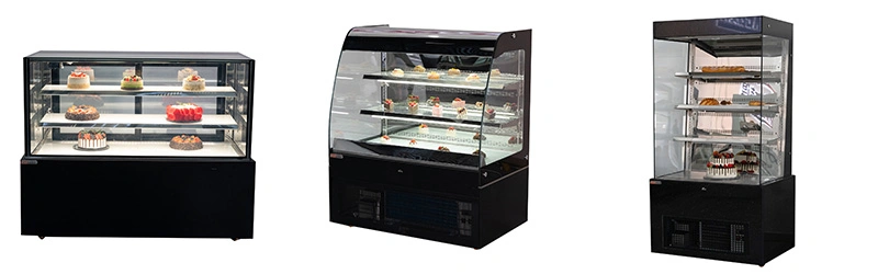 2019 New Design Counter Refrigerator Marble Cake Display Fridge