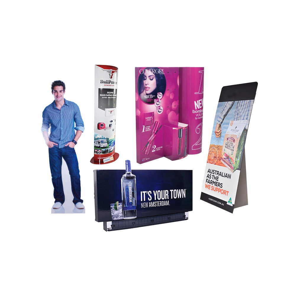 Custom Supermarket Retail Pop Cardboard Paper Display Stand for Cosmetic Lipsticks