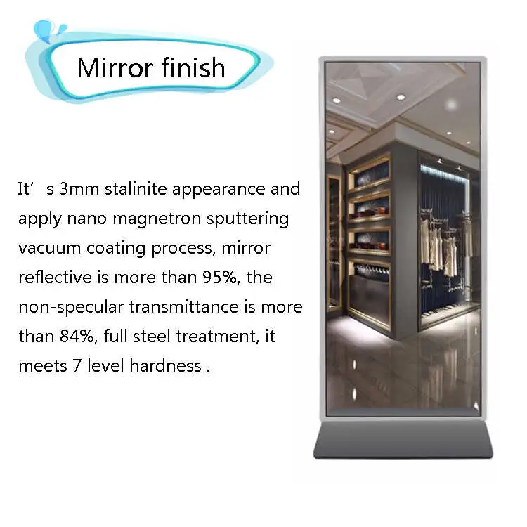 E-Fluence 32 Inch Optical Glass Magic Mirror Glass for Mirror Display TV Screen