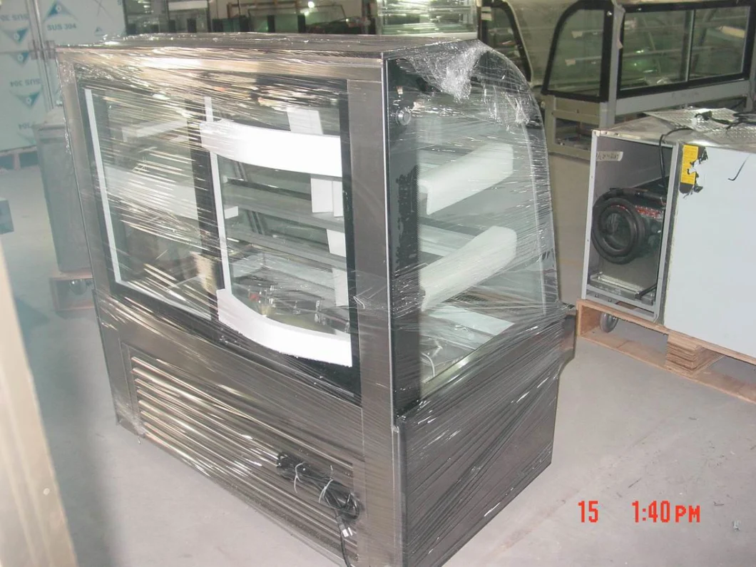 1.2m Commercial Free Standing Glass Modern Cake Showcase Price