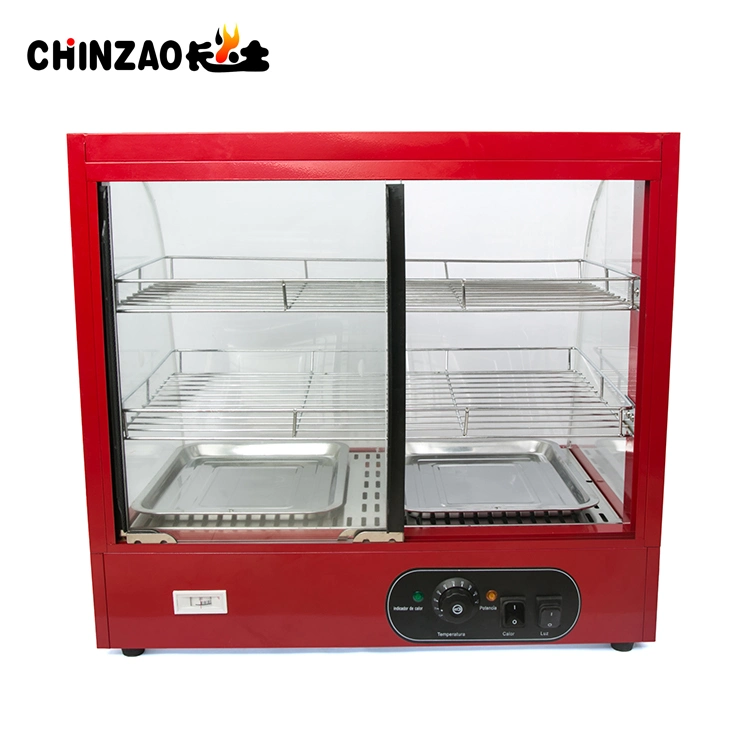 Commercial 3 Tier Food Warmer Display Showcase Pizza Cabinet