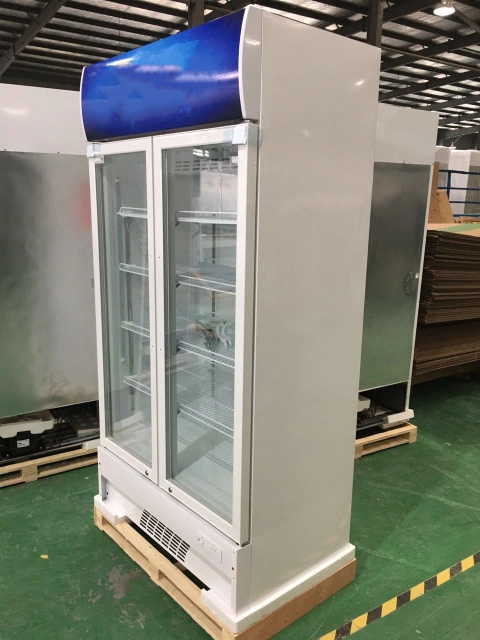 Smeta OEM Commercial Double Glass Door Upright Display Showcase Cooler