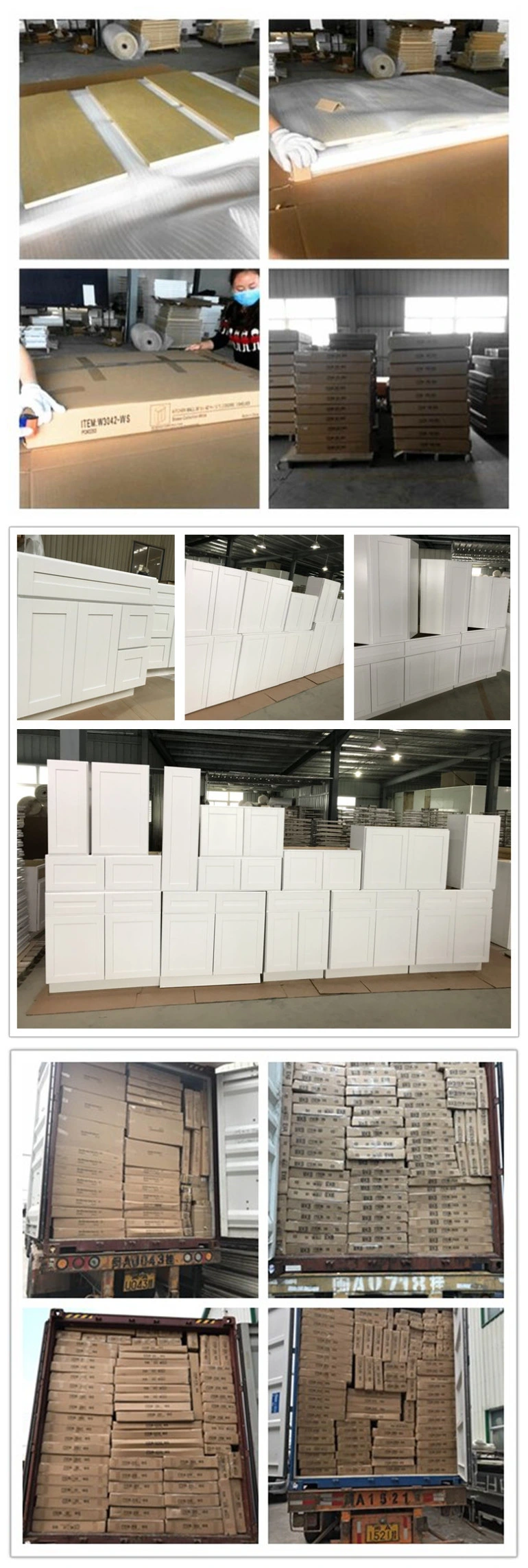Manufacture All Wood Kitchen Cabinets Base Wall Pantry Corner Wholesale