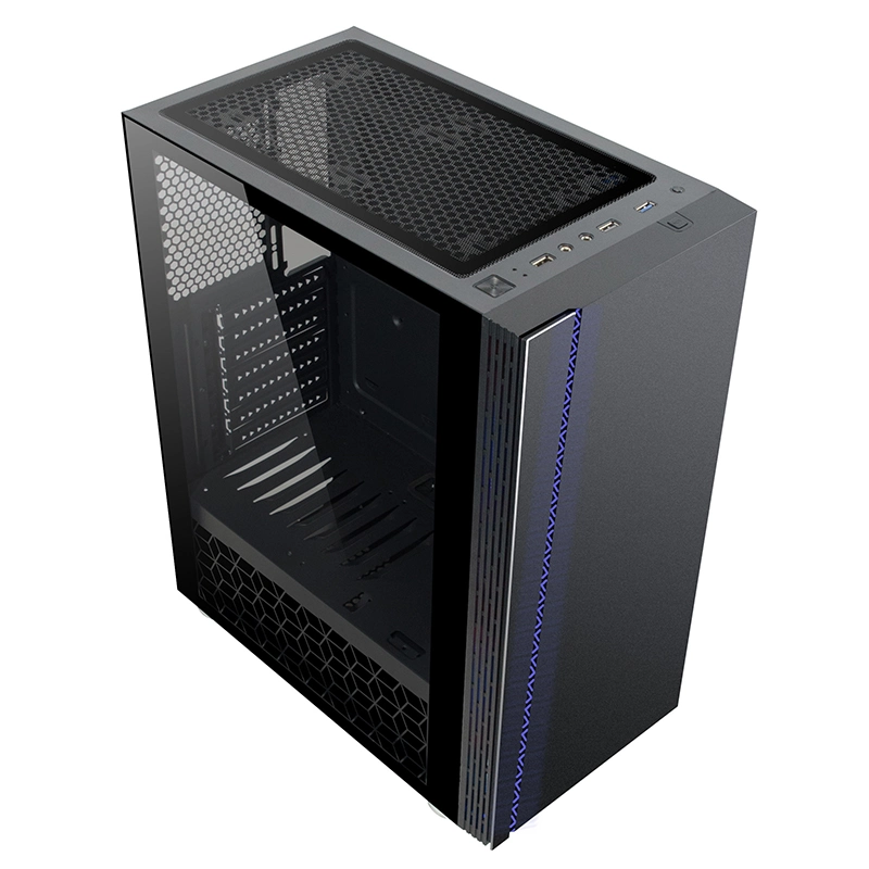 2021 High Performance Tempered Glass with Iron Mesh Panel Cabinet Gaming Computer Cases