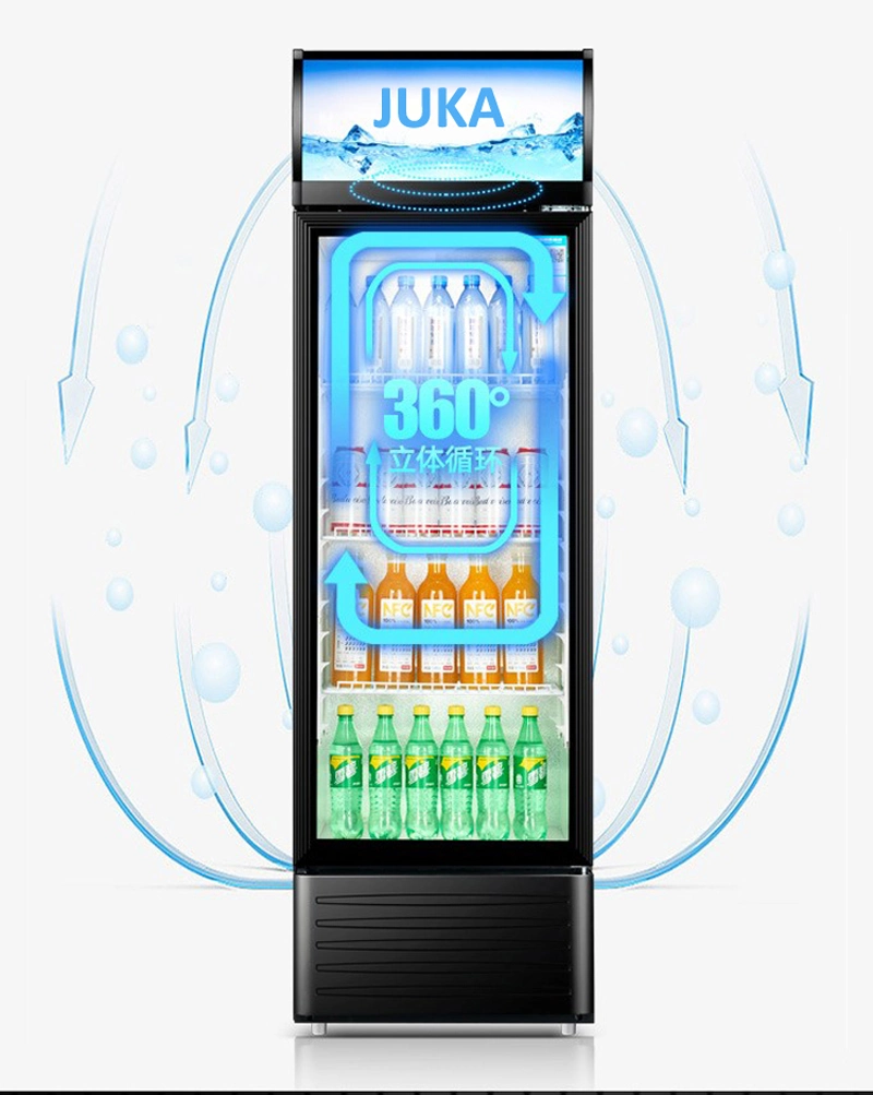 12V LC-300 Solar Cabinet Cold Drink Storage Glass Display Showcase