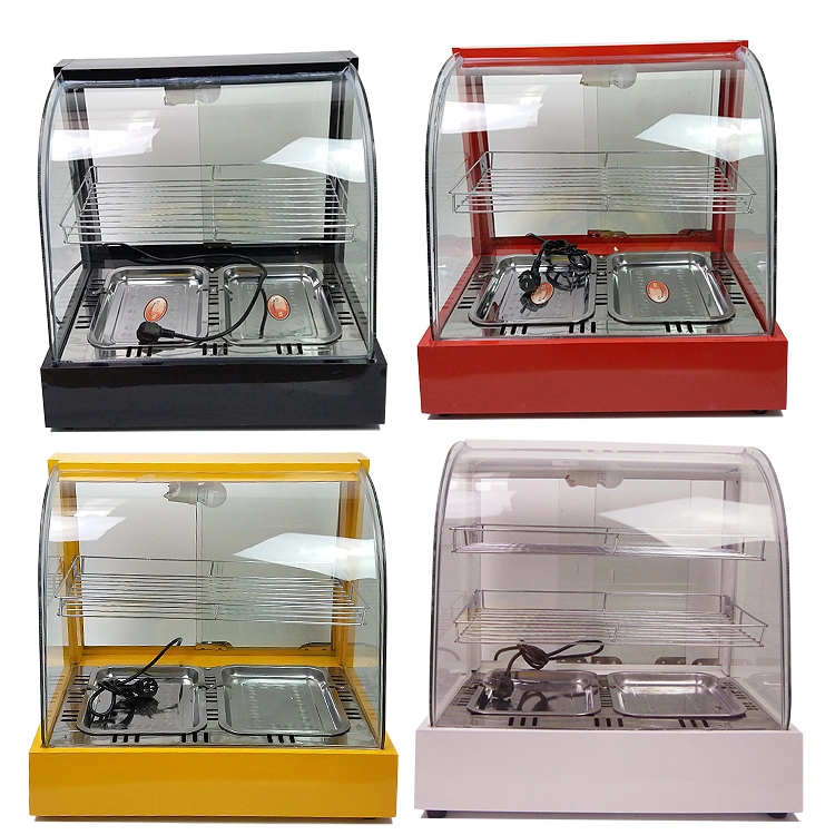 Hx-500h Food Display Warmers Cabinets 5 Layers Glass Display Case Bread Steamer Warming Showcase Machine