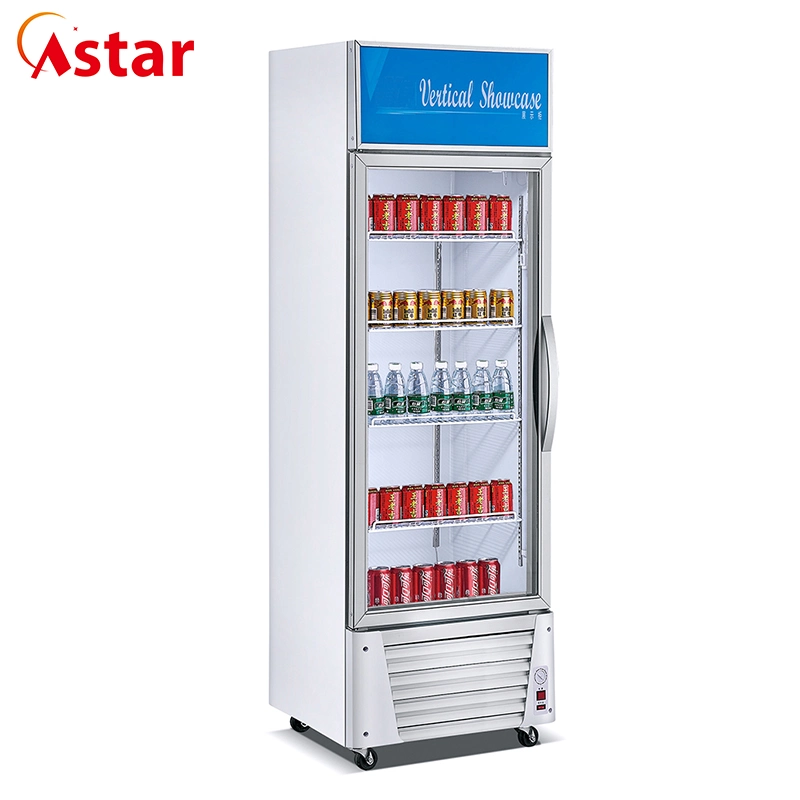 Fan Cooling or Static 380L Beverage Showcase/Display for Bakery, Shop, Hotel