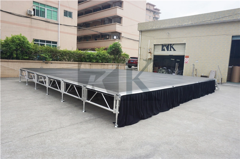 Portable Aluminum Concert Glass Stage Platform Truss Display for Outdoor Performance