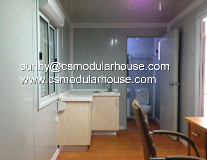 Container House/Prefab House/Modular House with Front Glass Door for Shop/Container Showroom