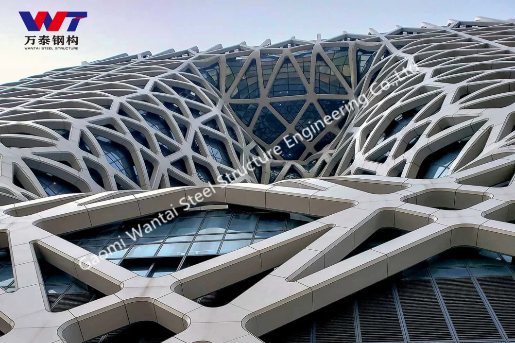 Steel Structure Building Modern Facade Architecture Office Building Construction