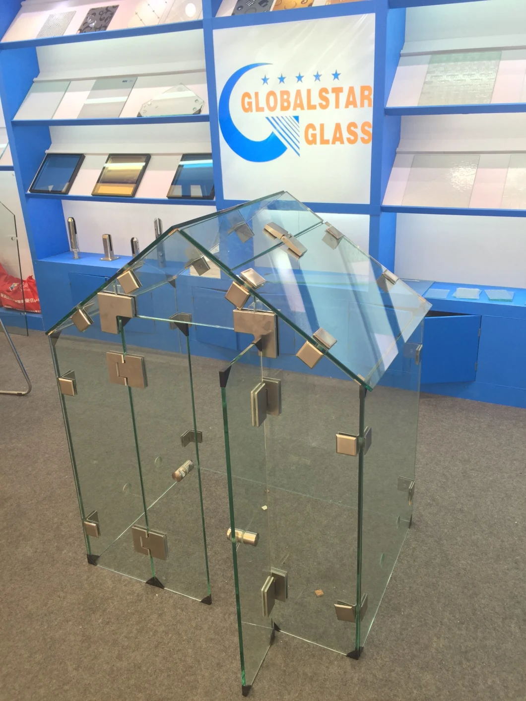 8mm 10mm 12mm Toughened/Tempered/Laminated Safety Float Glass with Hinge Cutout & Holes