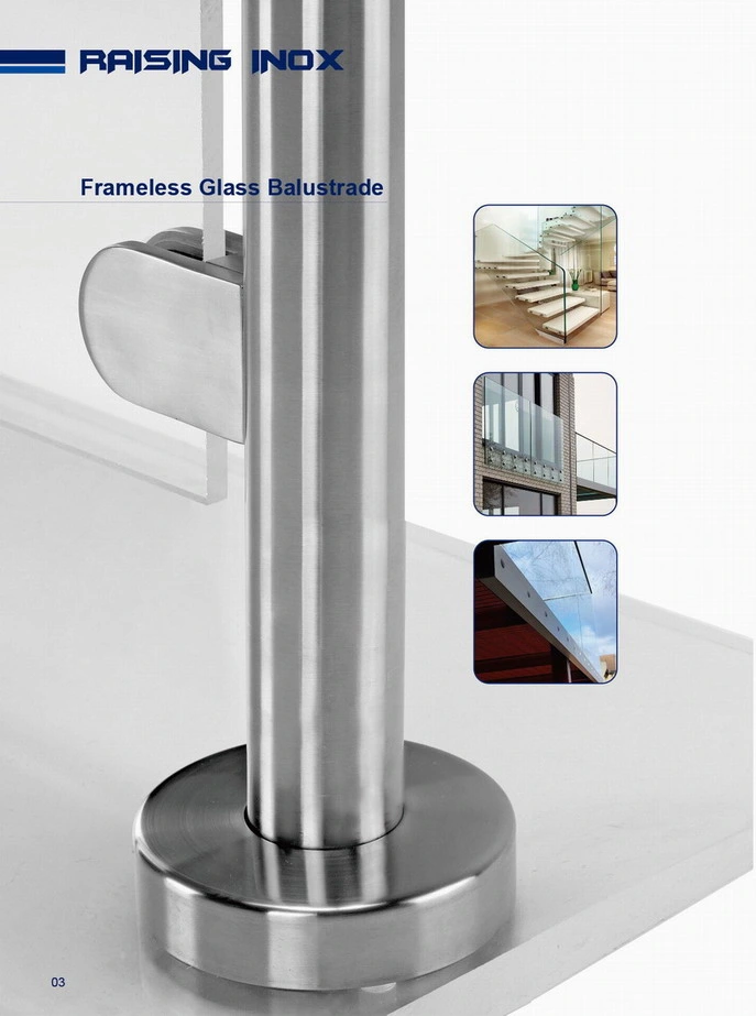 Glass Balustrade with Aluminium Channel/Balustrade Post/Baluster Railing/Adjustable Channel