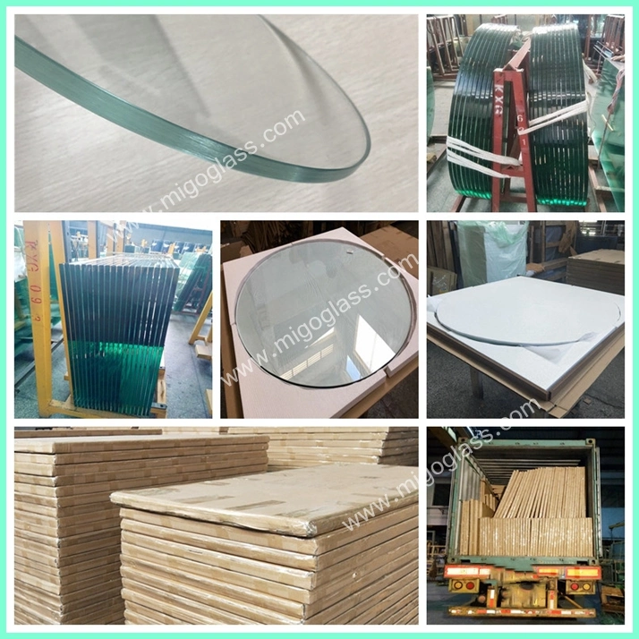 10mm 12mm 15mm Tempered Toughened Rectangle Round Glass Top Glass
