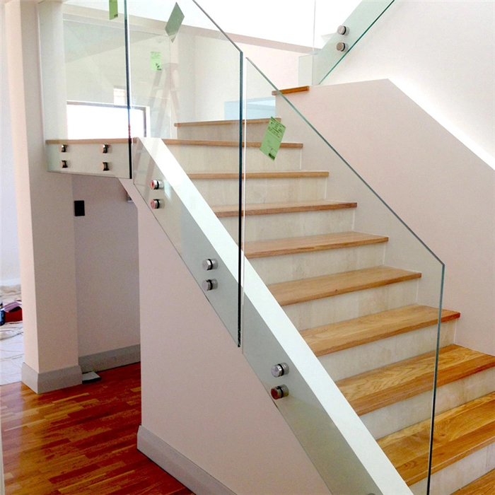 New Style Wood Handrail Glass U Channel Balustrade