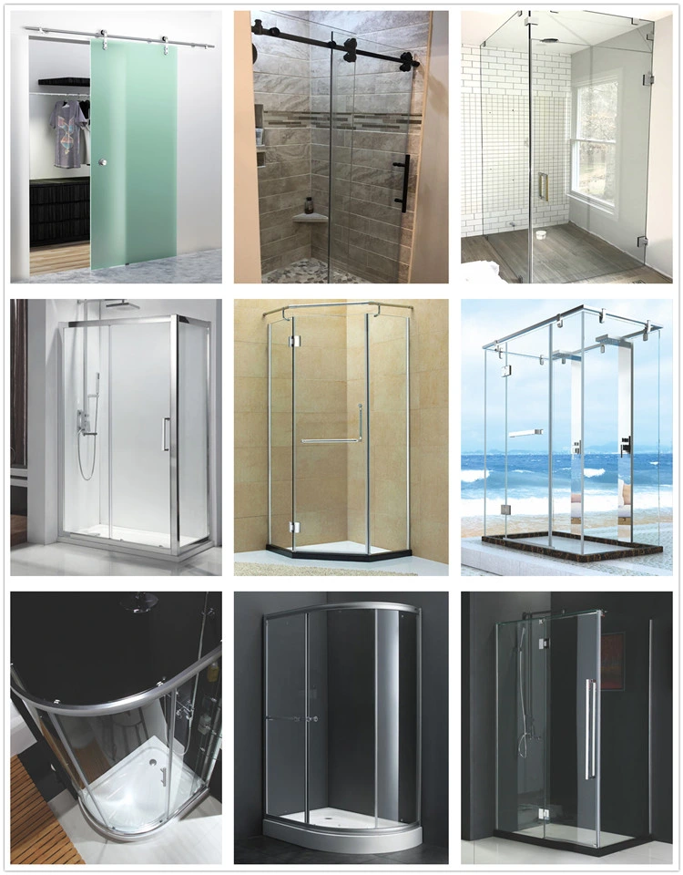 5mm 6mm 8mm Frosted Acid Etching Tempered Shower Glass