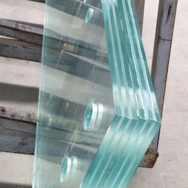 Flat or Curved Safe Antislip Tempered Laminated Glass Balustrade Floors Railings Stair System