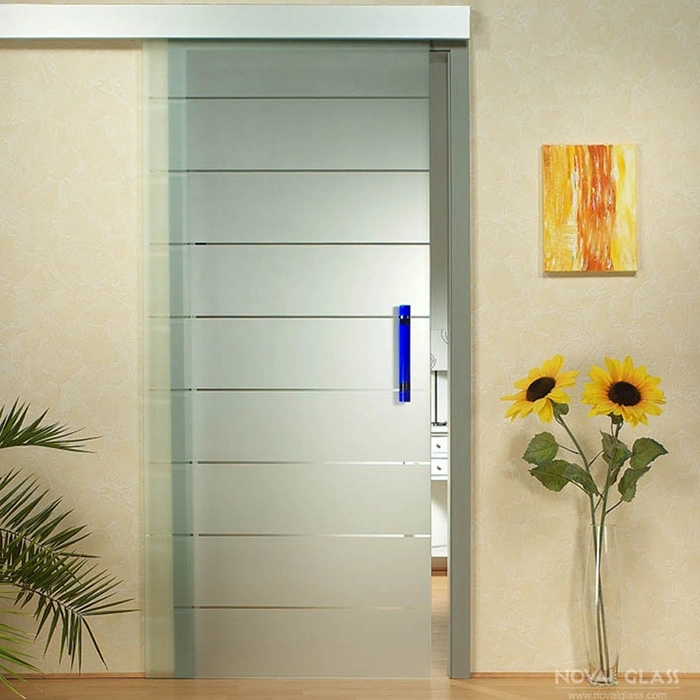 Acid Etched Glass /Frosted Glass Bathroom Door with High Quality and Good Price