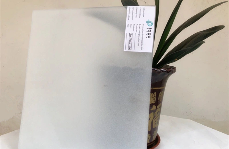 4mm-12mm Clear Acid Etched Frosted Privacy Glass (FG-TP)