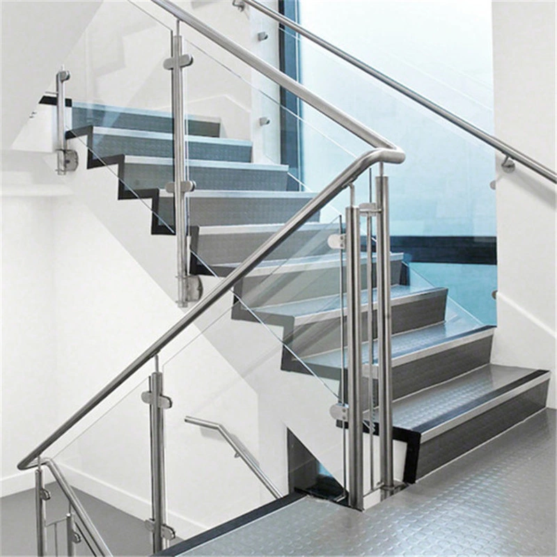 Staninless Steel Post Channel Glass Balustrade / Deck Glass Railing