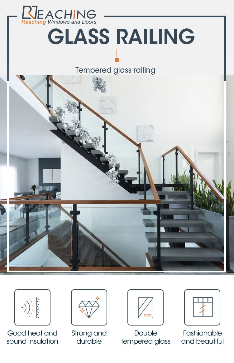 High Quality Cheap Price Glass Handrails Railings Stainless Steel Glass Balustrades for Balcony