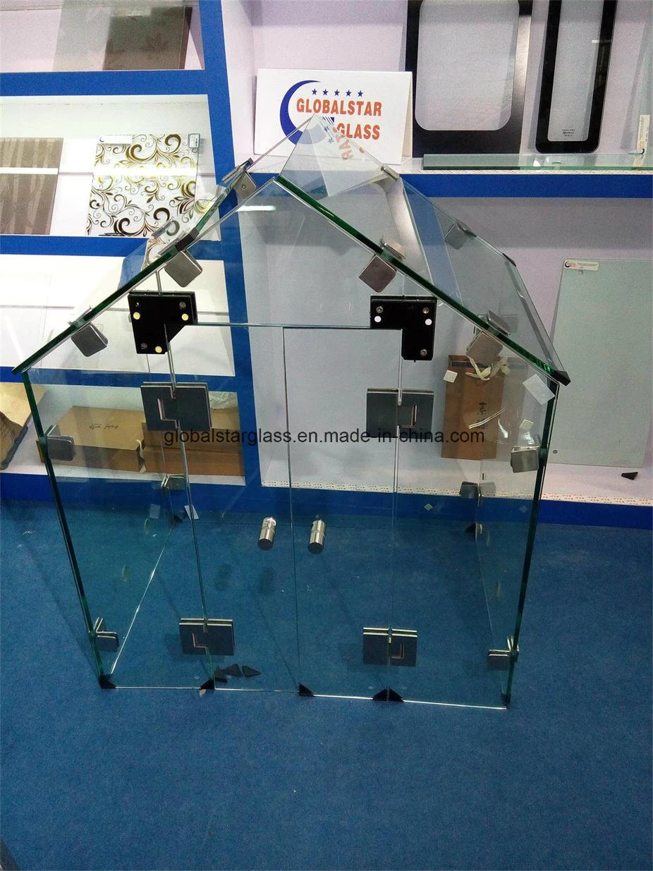 8mm 10mm 12mm Toughened/Tempered/Laminated Safety Float Glass with Hinge Cutout & Holes