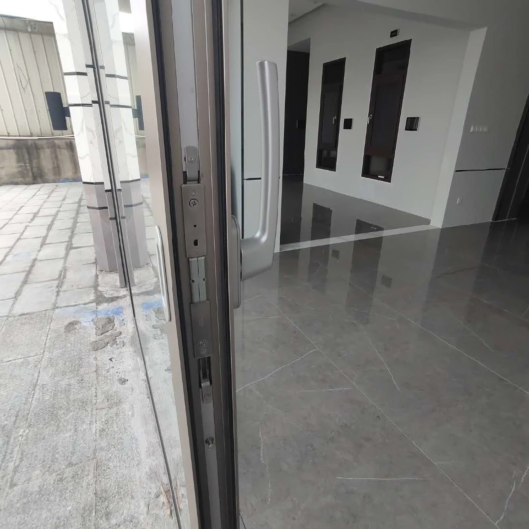 Wholesale Soundproof Customized Glass Profile Aluminium Bifold Entry Doorsliding Door with Big Glass