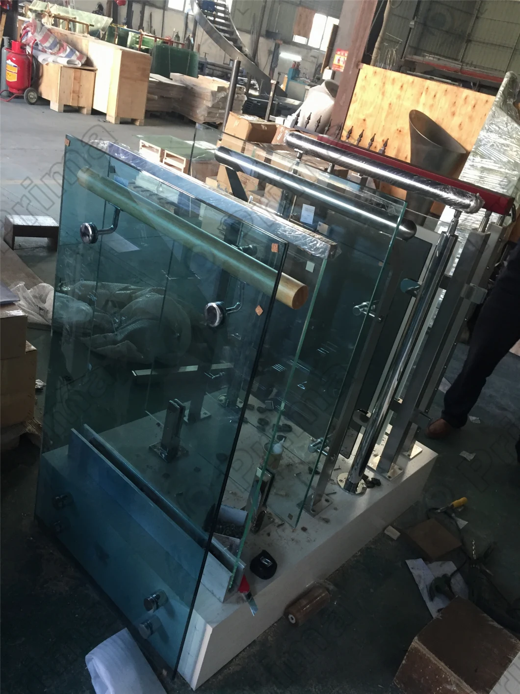 Stainless Stee Aluminium Tempered Glass Channel Balustrade