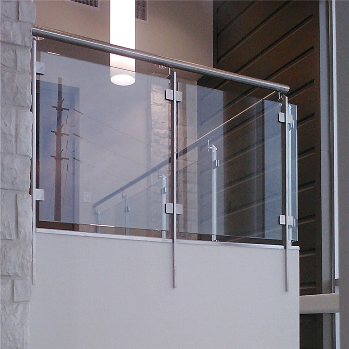 New Style Wood Handrail Glass U Channel Balustrade