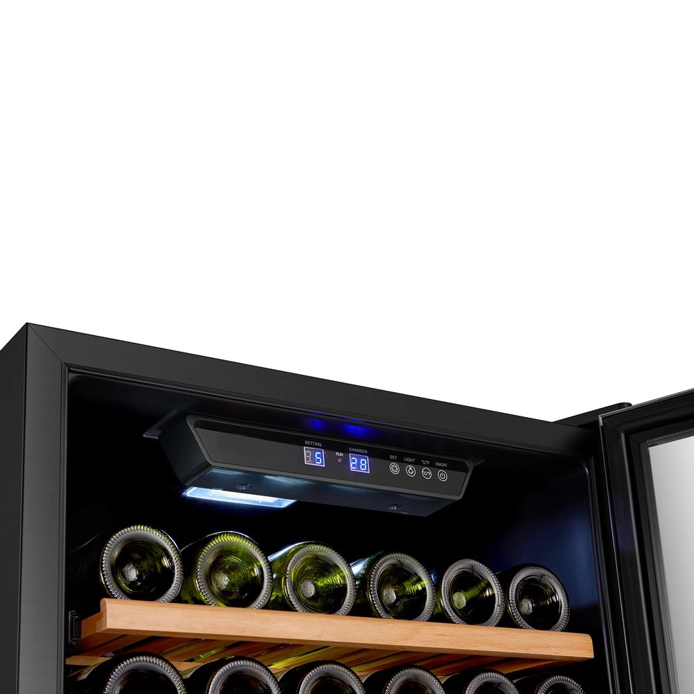Full Size Single Zone Dual-Pane Low-E Glass Door Wine Cooler