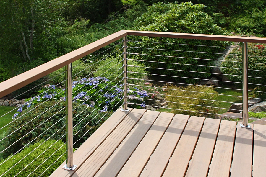 Terrace and Deck Railings Stainless Steel Cable Wire Railing