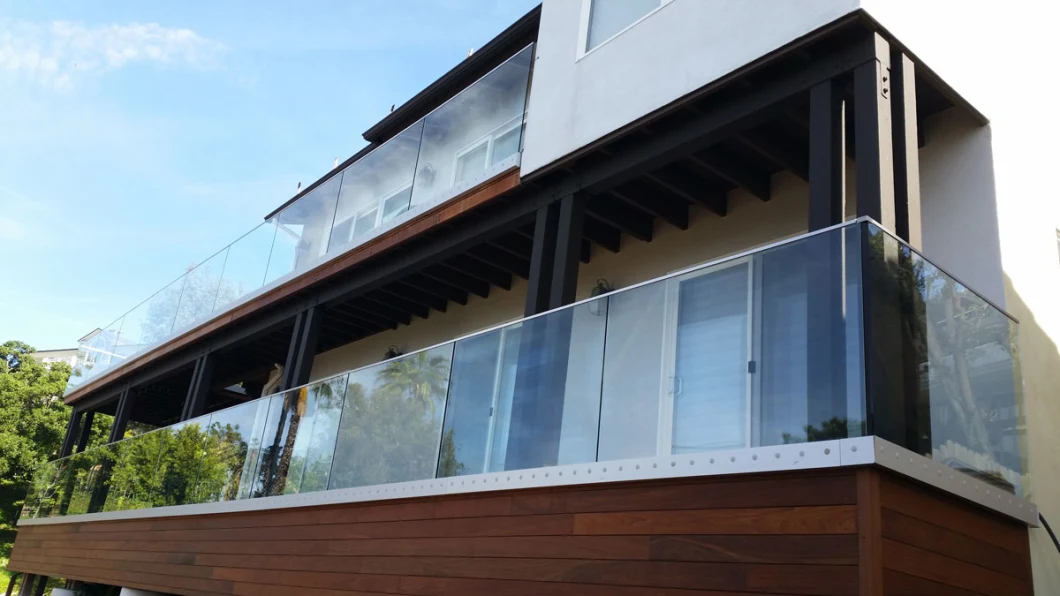Modern Residential Glass Panel Porch Railings Glass Deck Railing Systems