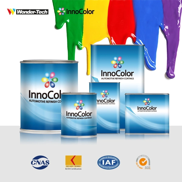 High Quality Tint Binder 1K Soliid Color Basecoat Innocolor Brand Clearcoat Hardeners Automotive Coatings