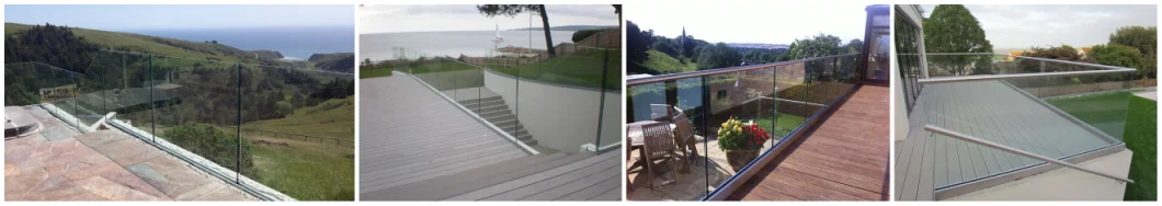 Balcony Glass Balustrade Design Recessed Glazing U Channel Glass Railing