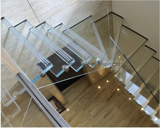 Laminated Glass Floors/ Anti-Slip Glass/ DuPont Sgp Glass/ with Best Quality for Glass Staircase and Floor