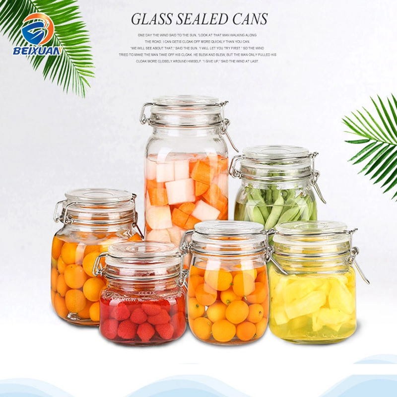 Wholesale Food Storage Sealed Tank Large Capacity Glass Jar