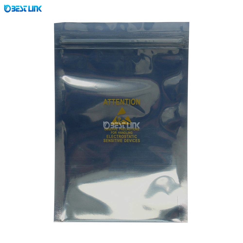 Reclosable Anti Static Electronic Devices Storage Zip-Lock Bags ESD Shielding Bags with Logo Printed