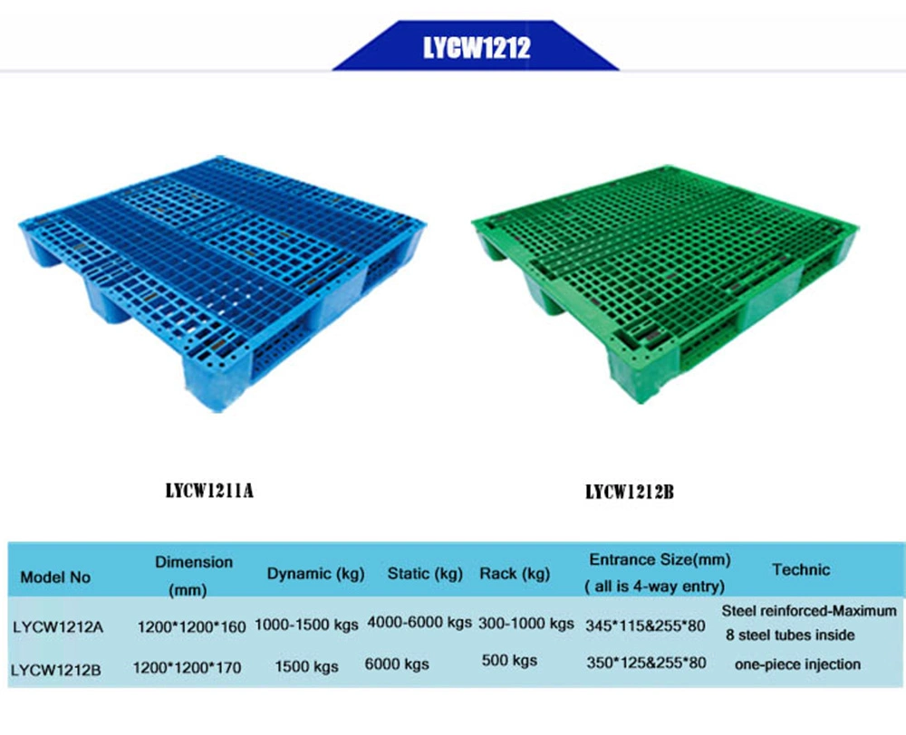 Biodegradable Anti-Static Safe Storage HDPE Cheap Plastic Pallet for Export