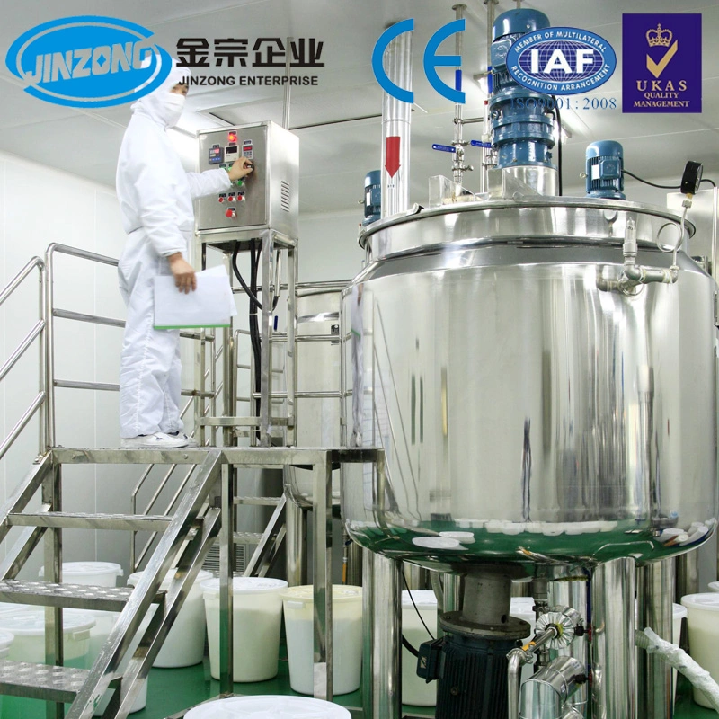 Jinzong Factory Mannufacturer Stainless Steel 500 Liter Yogurt Fermentation Tank Cosmetic Mixing Tank Stirring Tank
