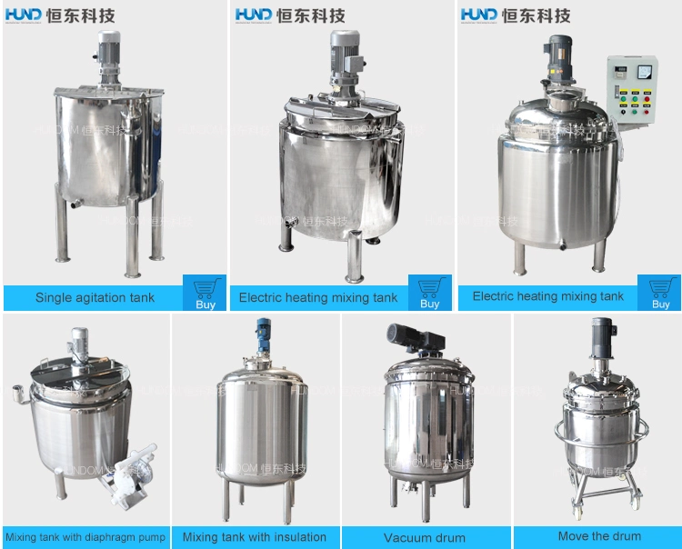 Stainless Steel Industrial Tank Movable Vessel Storage Tank