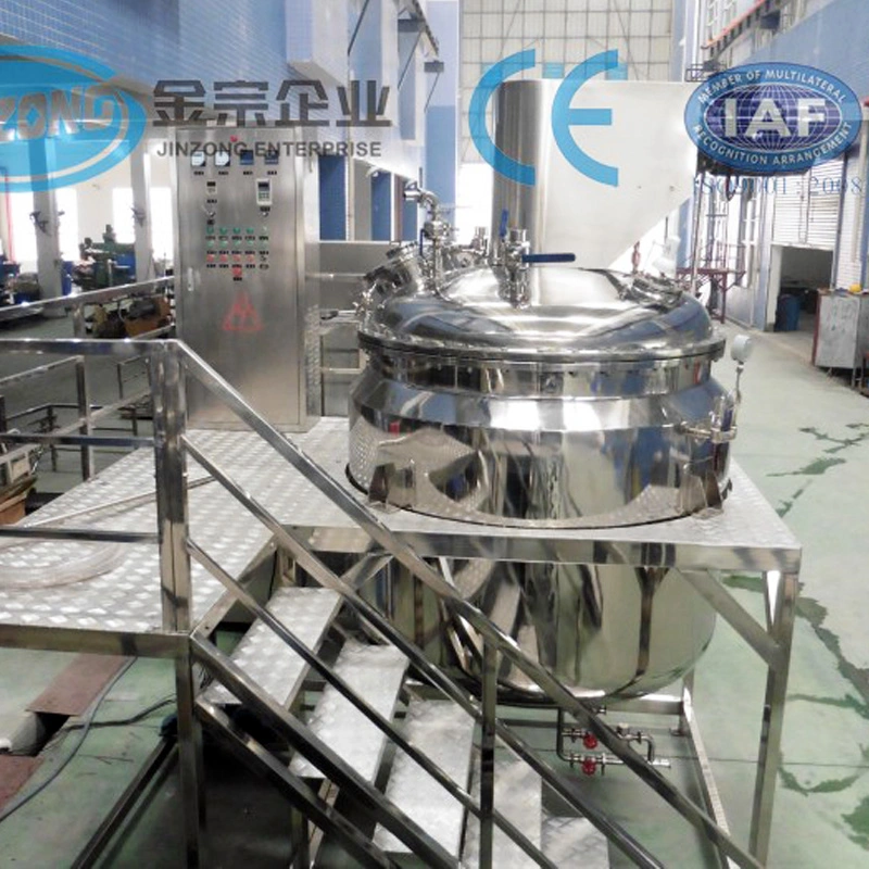 Jinzong Factory Mannufacturer Stainless Steel 500 Liter Yogurt Fermentation Tank Cosmetic Mixing Tank Stirring Tank