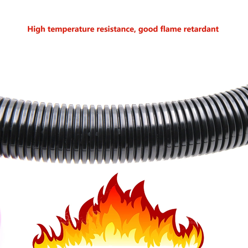 Corrugated Flexible Polypropylene PP Conduit Cable Sleev Flame Retardant Chemical Resistance Heat Stabilizer