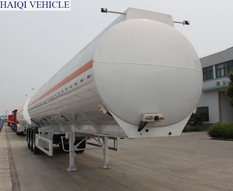 Haiqi Brand Produced 45m3 Chemical Storage Tanks Sulfuric Acid Tank Semi Trailer