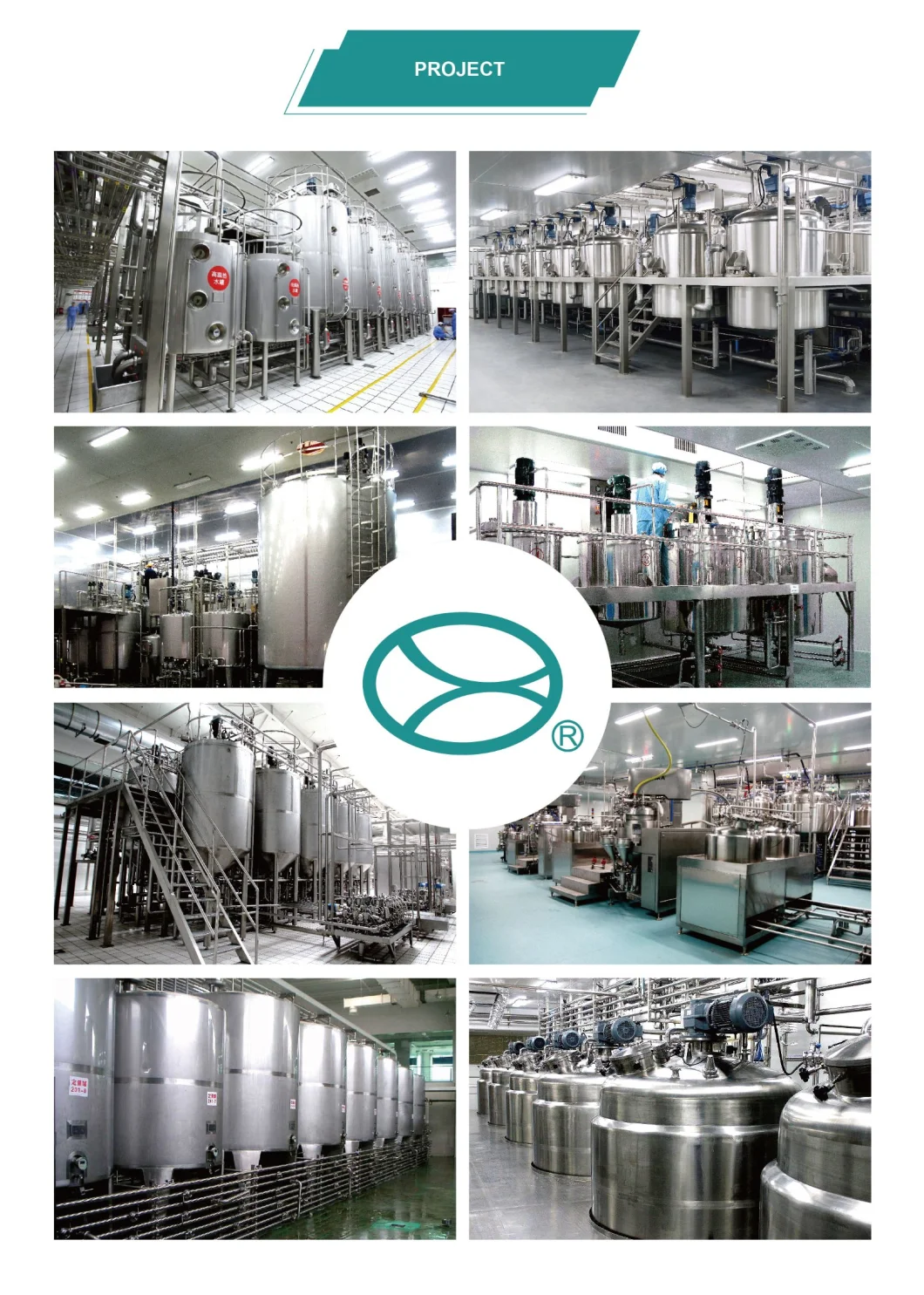 Stainless Steel Beverage Mixing Fermentation Tank Dairy Food Fermenting Equipment