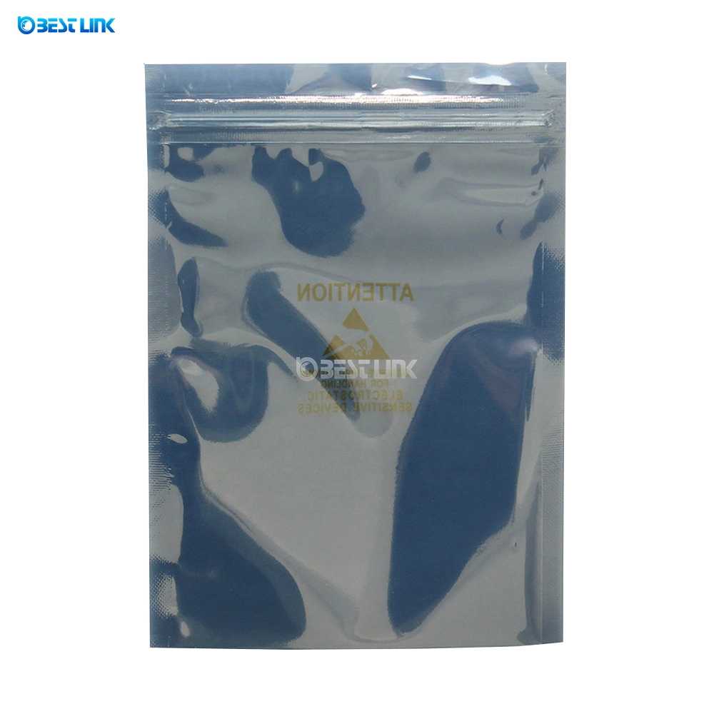 Reclosable Anti Static Electronic Devices Storage Zip-Lock Bags ESD Shielding Bags with Logo Printed
