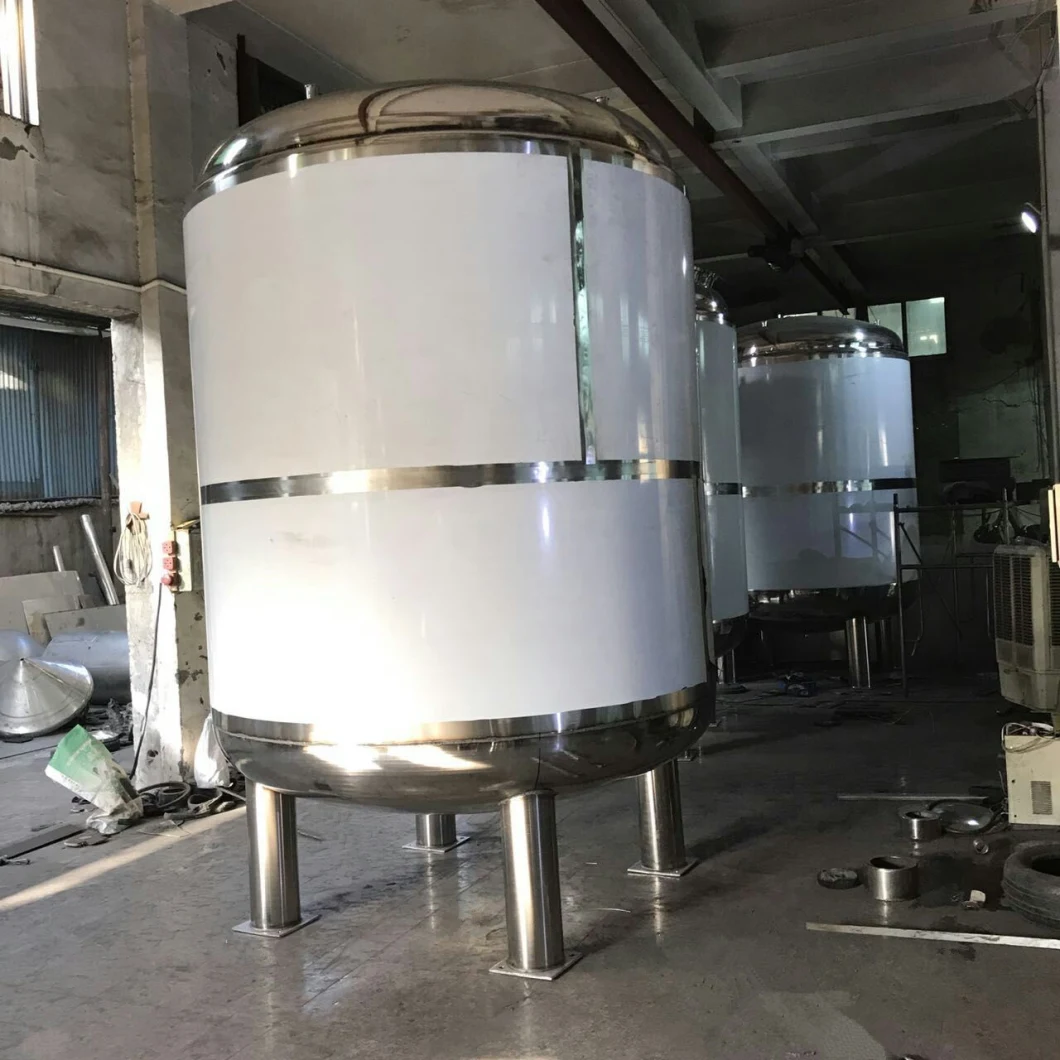 Big Stainless Steel Mixing Heating Holding Fermentation Tank