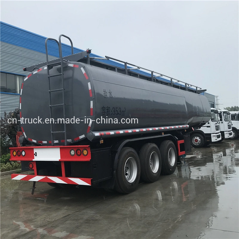 Brand New 26cbm 28cbm 30cbm 32cbm Liquid Acid Alkali Chemical Carrier Delivery Tank Trailer