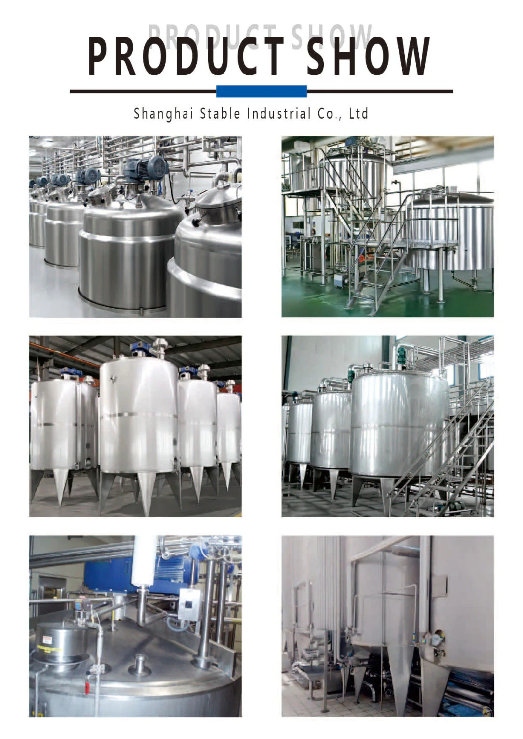 Fermentation Tank with Agitator Mixing Tank for Beverage