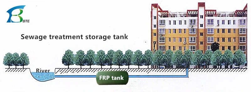 Big Capacity Municipal Sewage Treatment Processing Aerator FRP Storage Tank